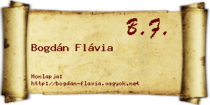 Bogdán Flávia névjegykártya